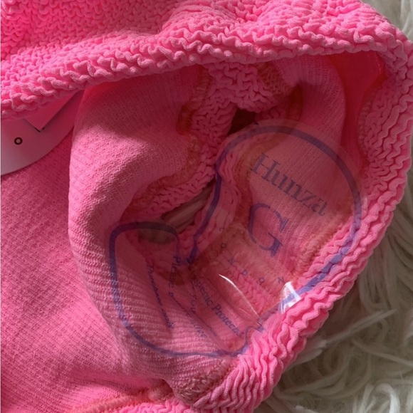 NWT Hunza G Xandra bikini set in bubblegum one size - Picture 6 of 7